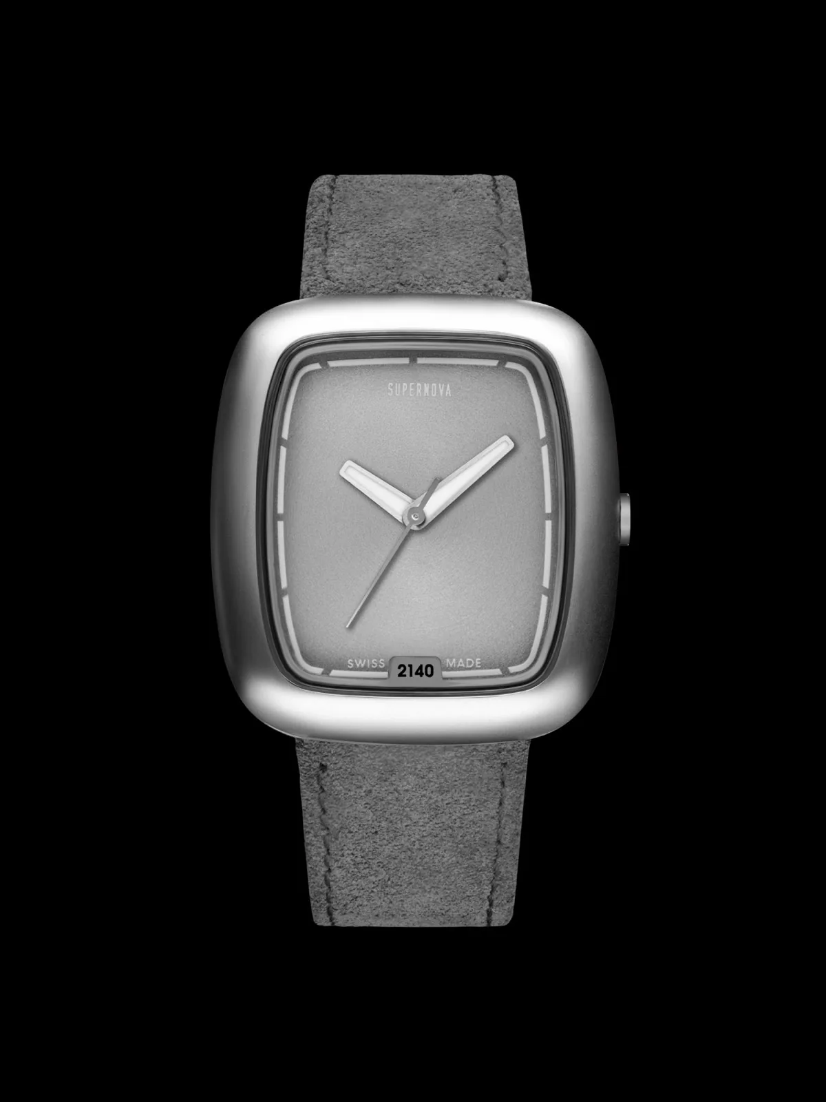 Supernova SN 2140, Natural titanium with Light grey dial